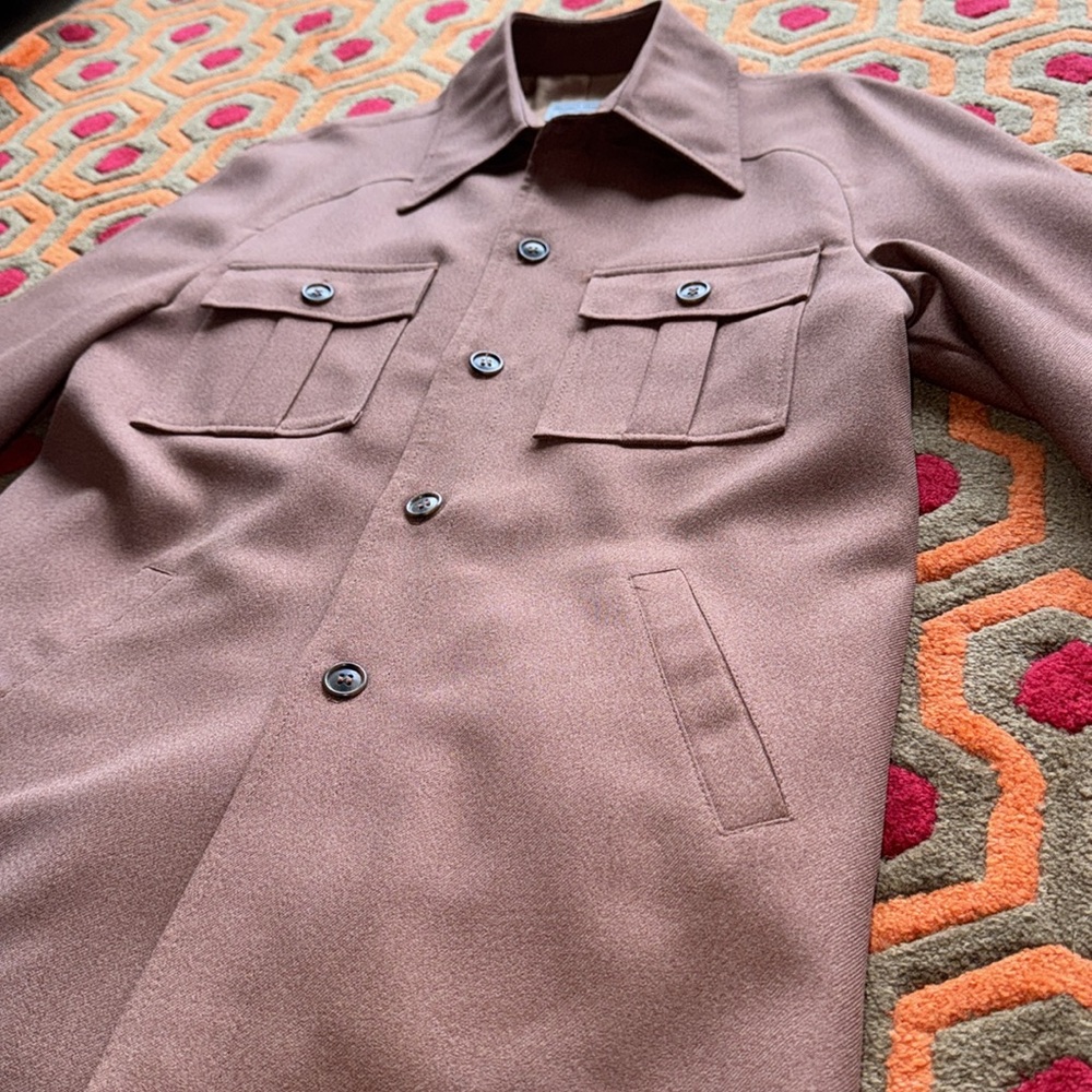 Vintage Grand Slam Ltd. Penguin Brown Coat with Silky Lining Sport Jacket Men S